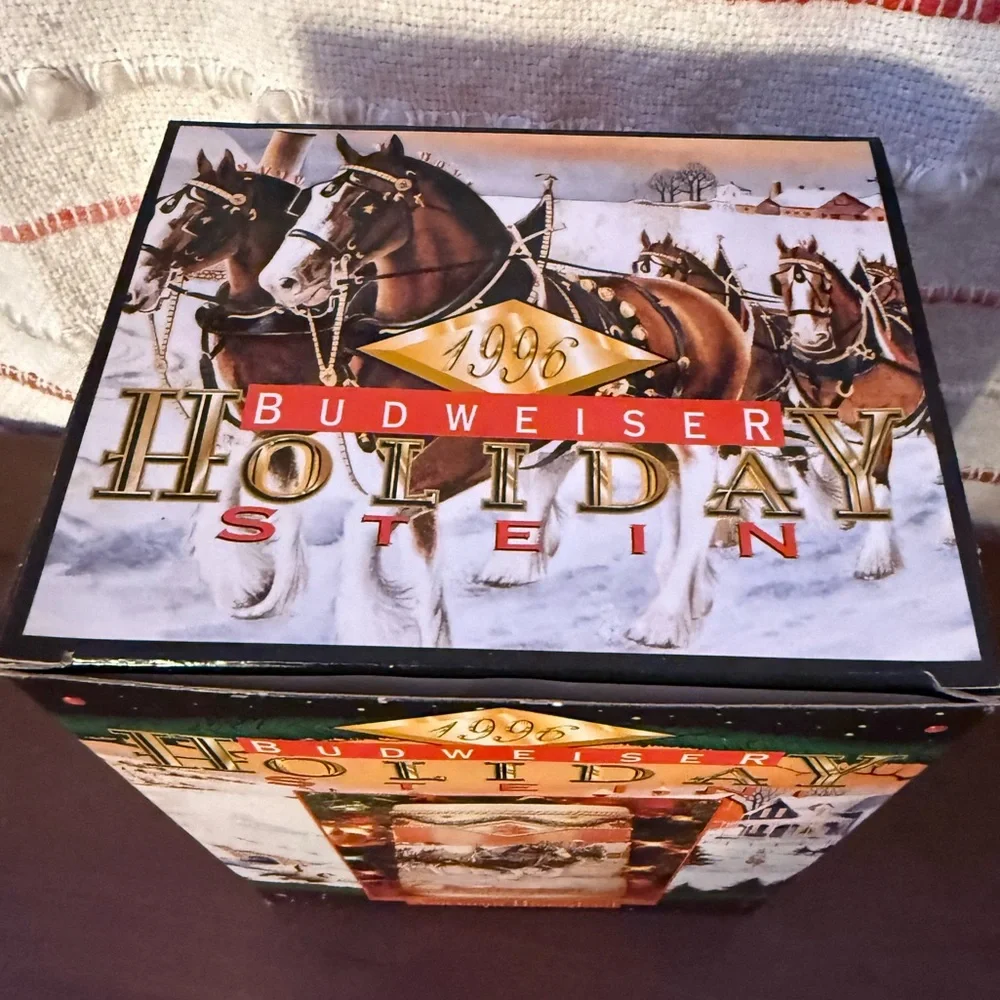 Vintage Budweiser 1996 Holiday Stein‎